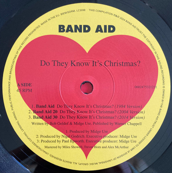 Band Aid : Do They Know It's Christmas? (12", Maxi, Comp)