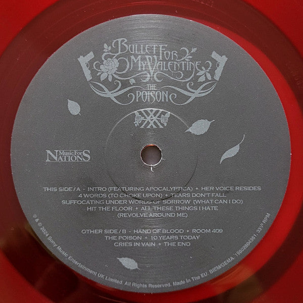 Bullet For My Valentine : The Poison (LP, Album, Ltd, RE, RM, Red)