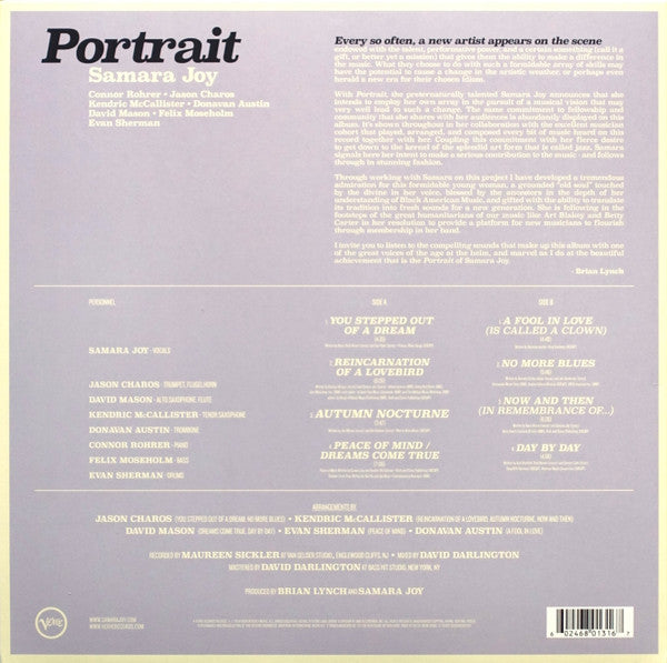Samara Joy : Portrait (LP, Album)