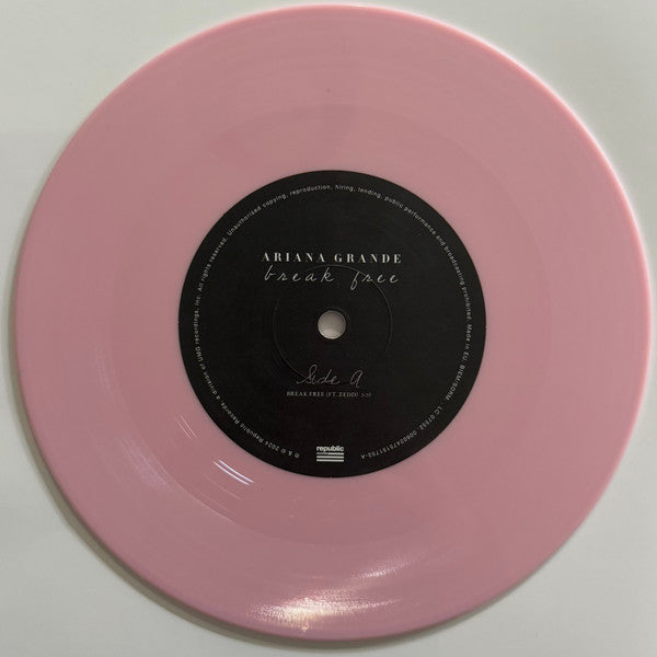 Ariana Grande : Break Free (7", Single, Ltd, Pin)