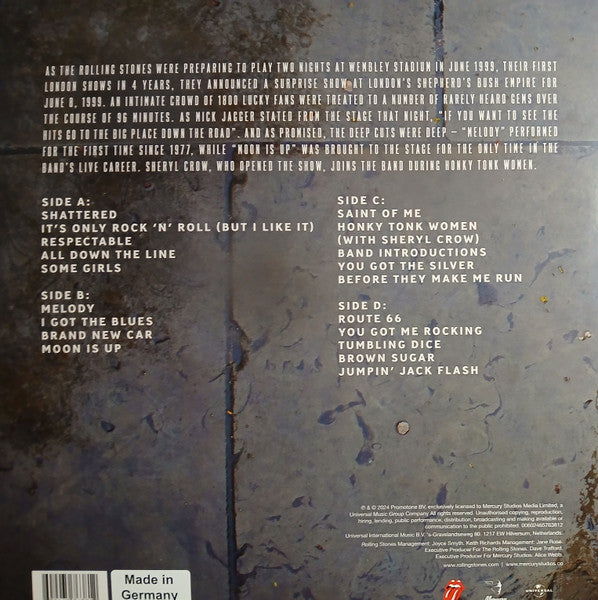 The Rolling Stones : Welcome To Shepherd's Bush (2xLP, Album, 180)