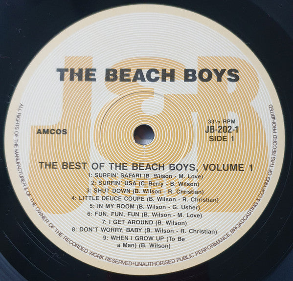 The Beach Boys : The Very Best Of...Volume 1 (LP, Comp)
