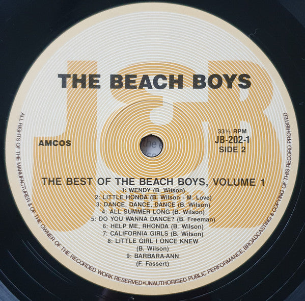 The Beach Boys : The Very Best Of...Volume 1 (LP, Comp)