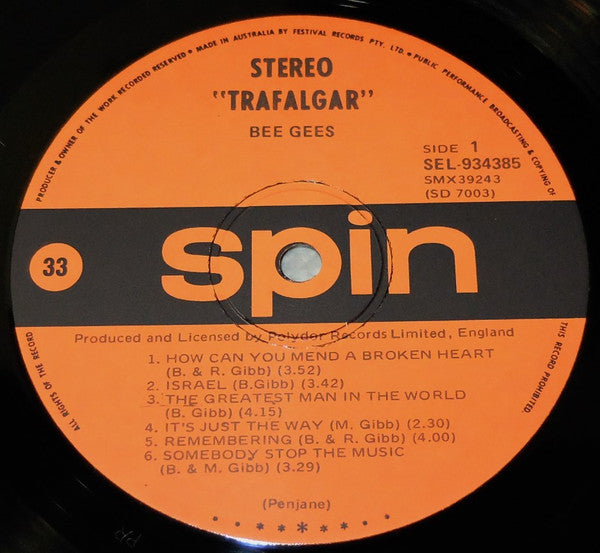 Bee Gees : Trafalgar (LP, Album)