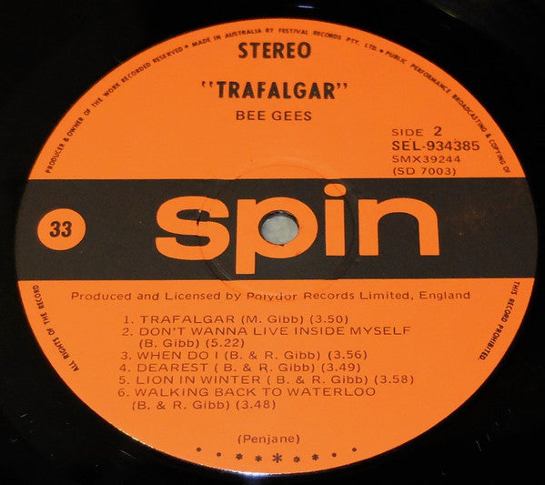 Bee Gees : Trafalgar (LP, Album)