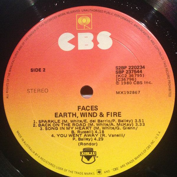 Earth, Wind & Fire : Faces (2xLP, Album)