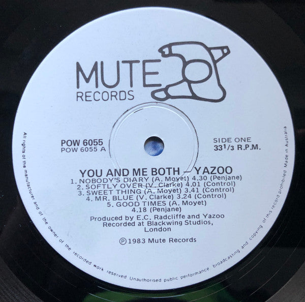Yazoo : You And Me Both (LP, Album)