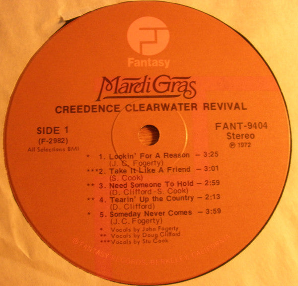 Creedence Clearwater Revival : Mardi Gras (LP, Album, Ind)