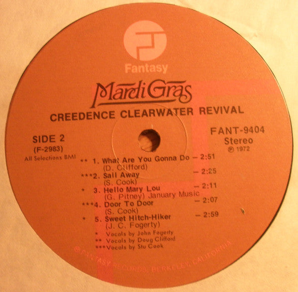 Creedence Clearwater Revival : Mardi Gras (LP, Album, Ind)