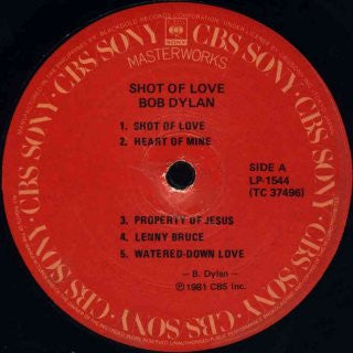 Bob Dylan : Shot Of Love (LP, Album)