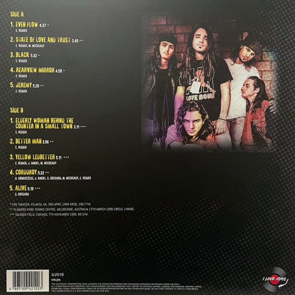 Pearl Jam : Greatest Hits... Live (LP, Comp, Unofficial)
