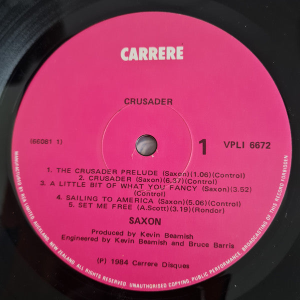 Saxon : Crusader (LP, Album)