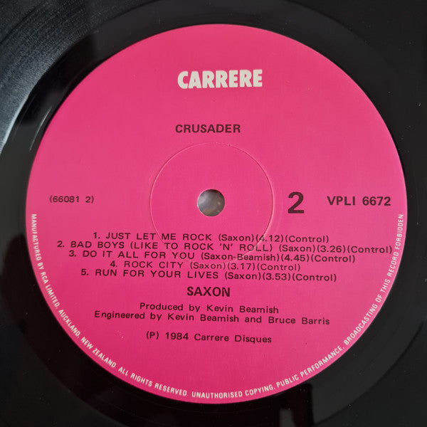 Saxon : Crusader (LP, Album)