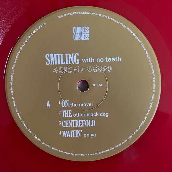 Genesis Owusu : Smiling With No Teeth (2xLP, Album, Ltd, Red)
