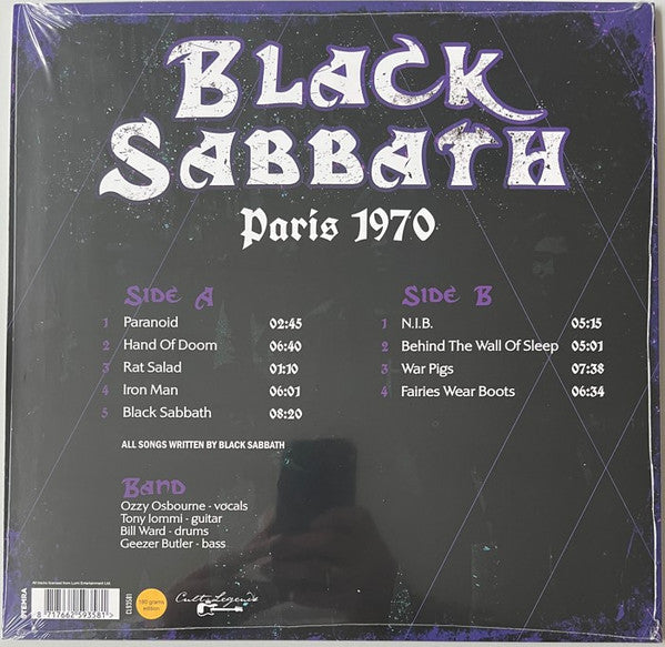 Black Sabbath : Paris 1970 (LP, Album, Unofficial)