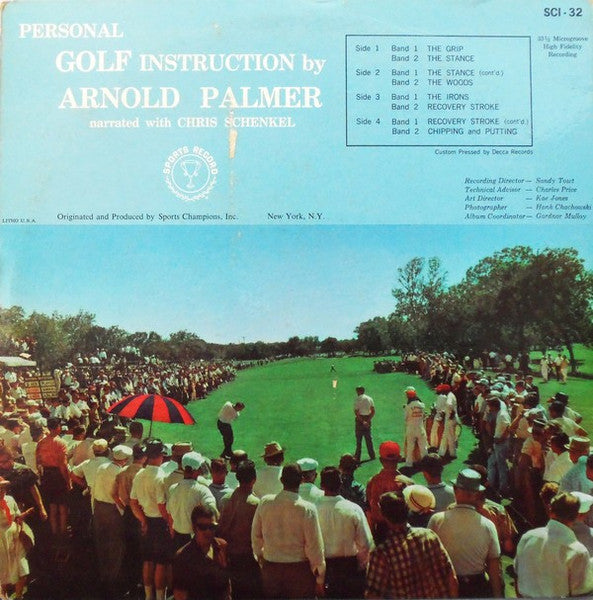 Arnold Palmer (2) Narrated With Chris Schenkel : Personal Golf Instructions From Driver Thru Putter (2xLP, Gat)