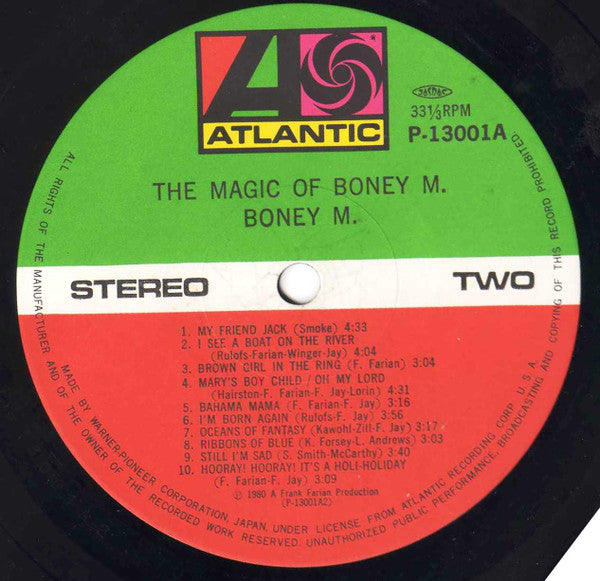Boney M. : The Magic Of Boney M. - 20 Golden Hits (LP, Comp)