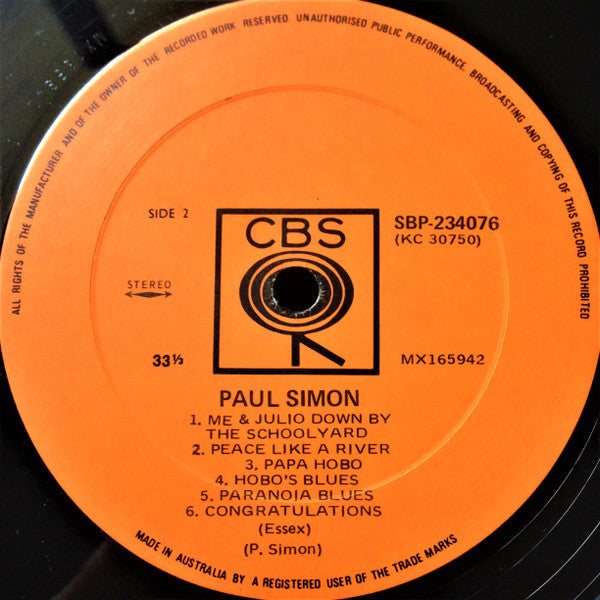 Paul Simon : Paul Simon (LP, Album)