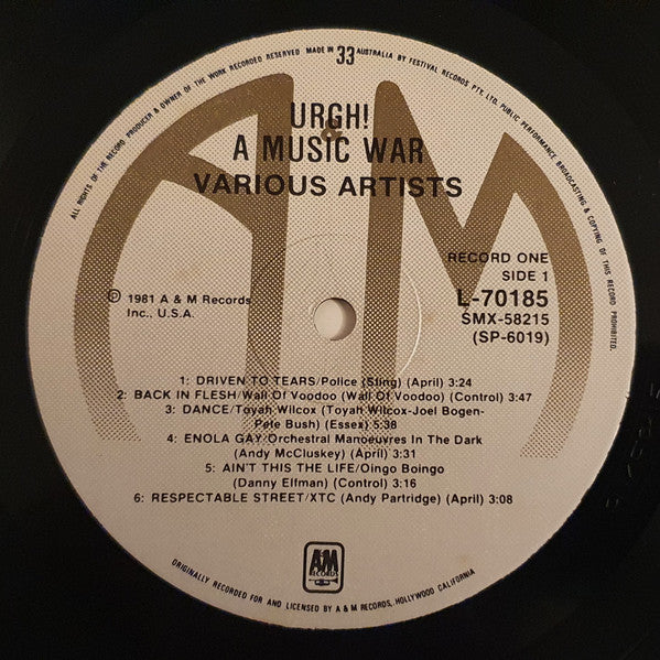 Various : URGH! A Music War (2xLP, Comp)