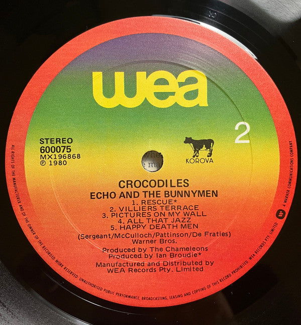 Echo And The Bunnymen* : Crocodiles (LP, Album)