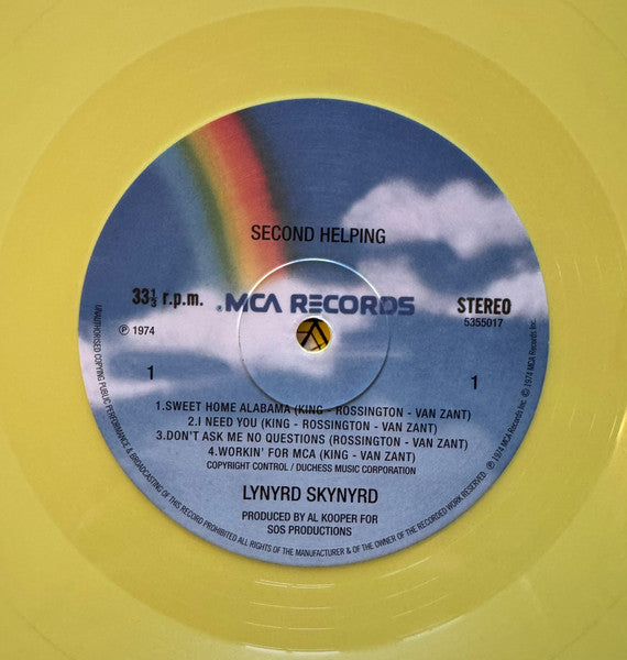 Lynyrd Skynyrd : Second Helping (LP, Album, Ltd, Yel)