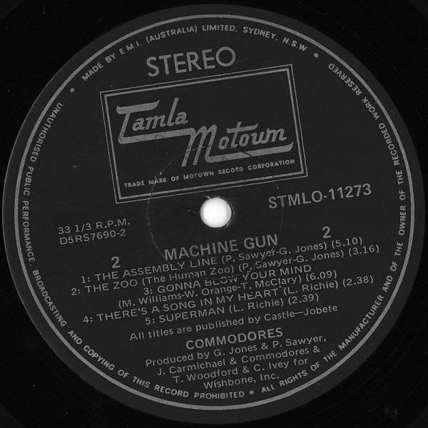 Commodores : Machine Gun (LP, Album)
