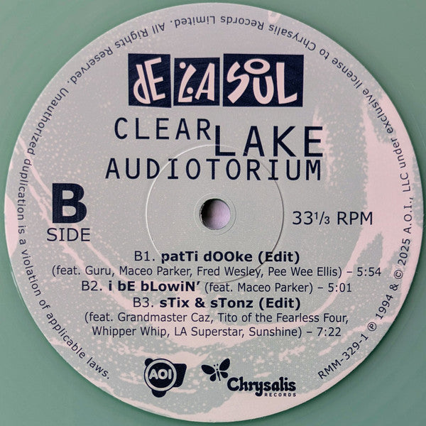 De La Soul : Clear Lake Audiotorium (LP, EP, Ltd, RE, RP, Tra)