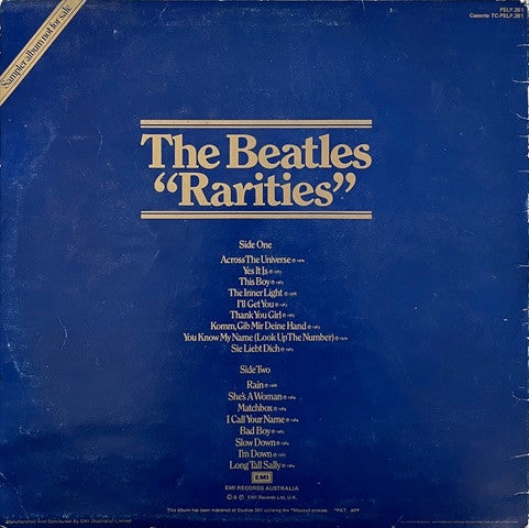The Beatles : Rarities (LP, Comp, Mono, Promo)