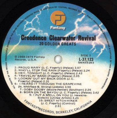 Creedence Clearwater Revival : 20 Golden Greats (LP, Comp)