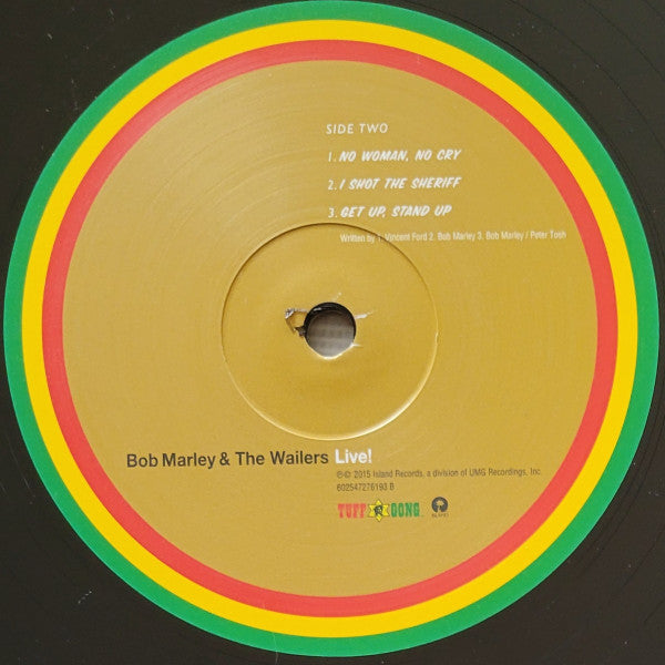 Bob Marley & The Wailers : Live! (LP, Album, RE, RM)