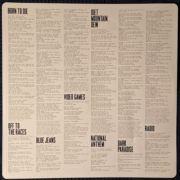 Lana Del Rey : Born To Die (2xLP, Album, Dlx, RP)