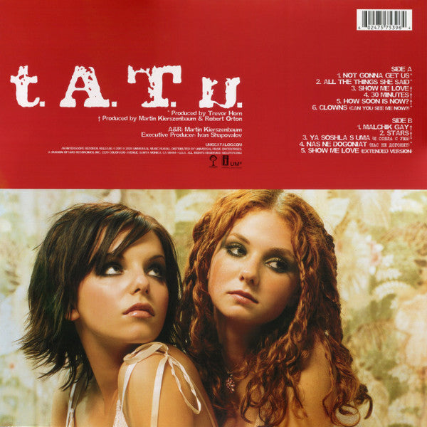 t.A.T.u. : 200 Km/H In The Wrong Lane (LP, Album, RE, Gre)