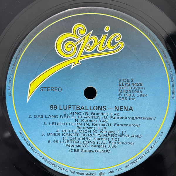 Nena : 99 Luftballons (LP, Album)
