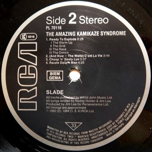 Slade : The Amazing Kamikaze Syndrome (LP, Album)