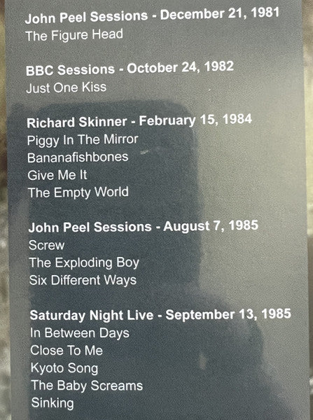The Cure : BBC Sessions 1981-1985 (LP, Comp, Unofficial)