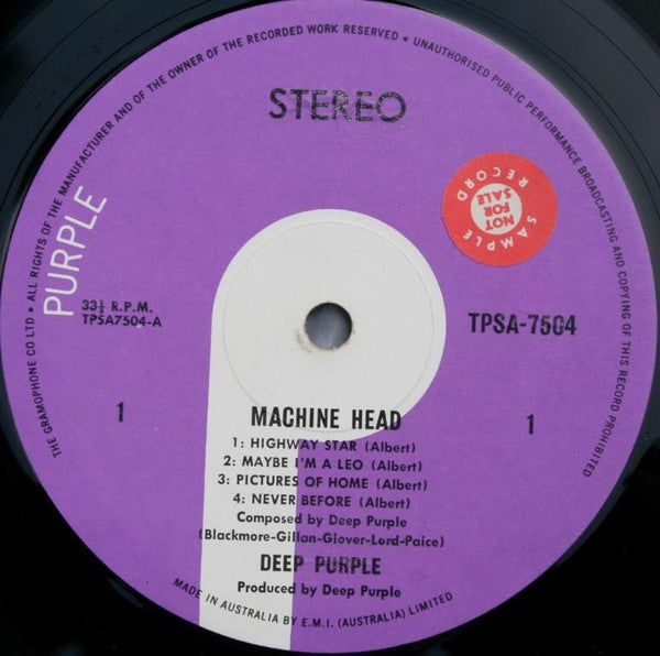 Deep Purple : Machine Head (LP, Album)