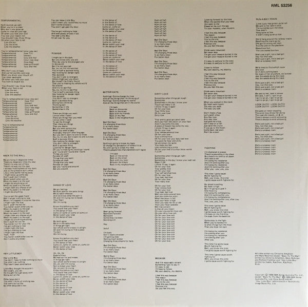 Divinyls : Temperamental (LP, Album)