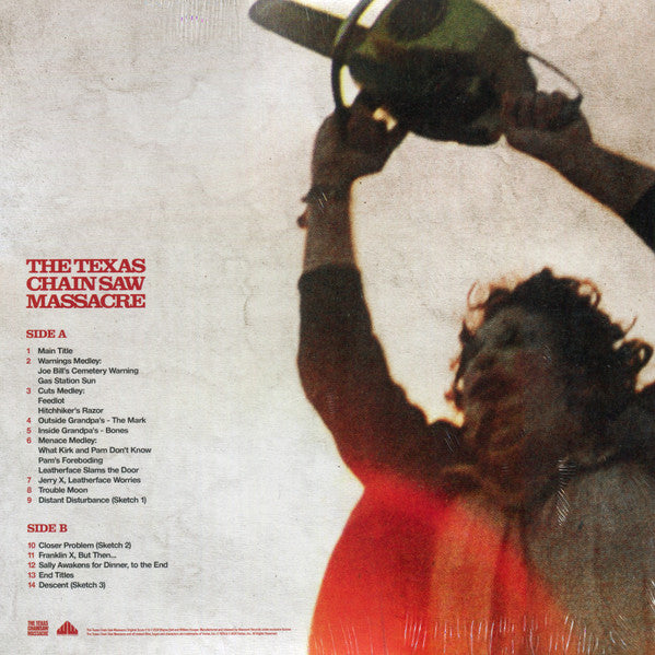 Tobe Hooper And Wayne Bell (6) : The Texas Chain Saw Massacre (Original Motion Picture Score) (LP, Album, RM, Tex)
