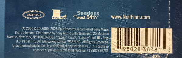 Neil Finn : Sessions At West 54th (2xLP, Album, RSD, Ltd)