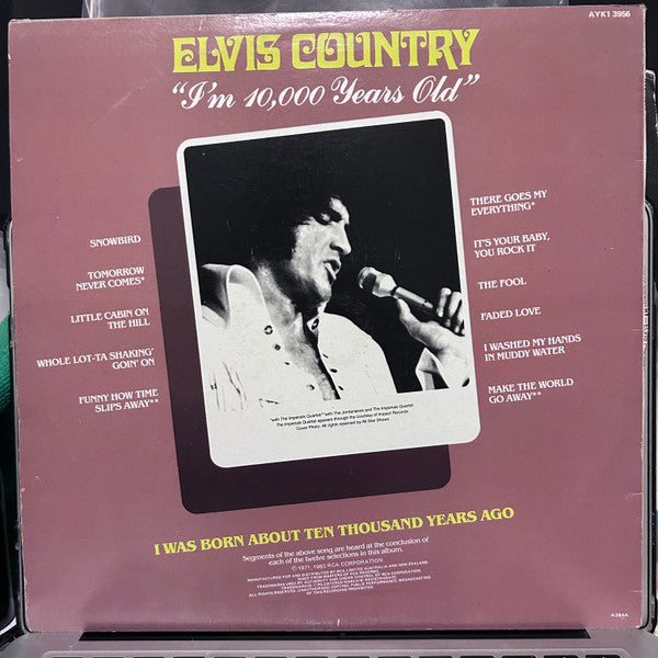 Elvis Presley : Elvis Country (I'm 10,000 Years Old) (LP, Album, M/Print)