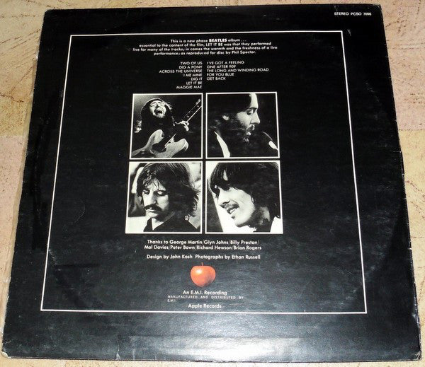 The Beatles : Let It Be (LP, Album, RE)