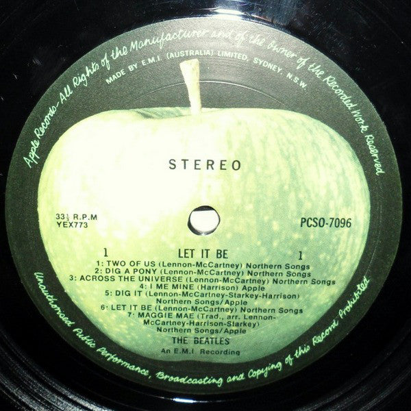 The Beatles : Let It Be (LP, Album, RE)