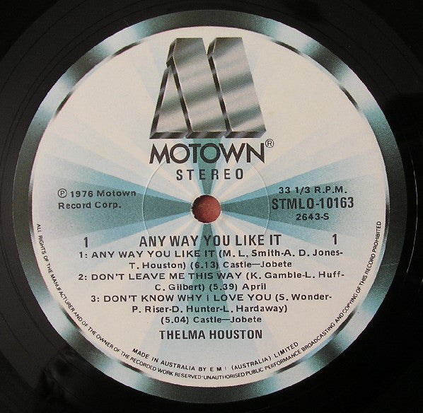 Thelma Houston : Any Way You Like It (LP, Album)