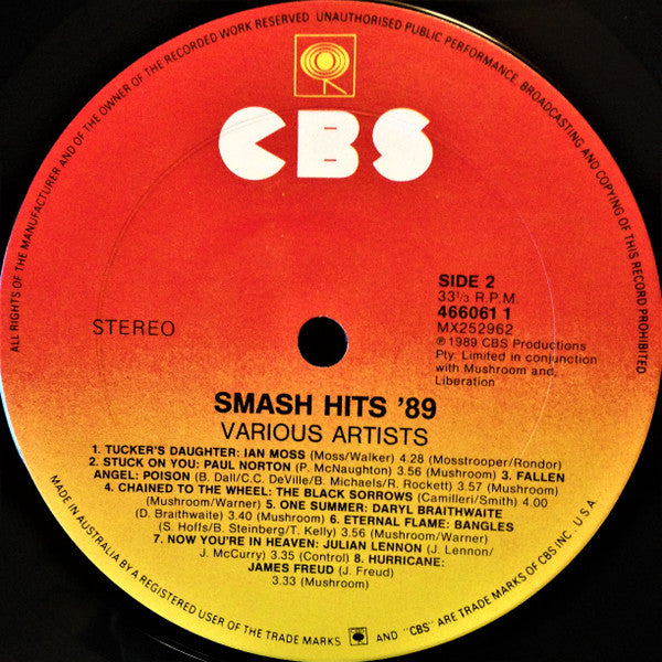 Various : Smash Hits 89 (LP, Comp)