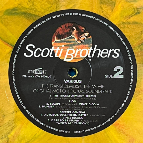 Various : The Transformers: The Movie (Original Motion Picture Soundtrack) (LP, RE, 180)