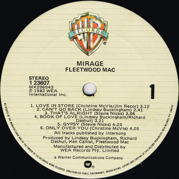 Fleetwood Mac : Mirage (LP, Album)