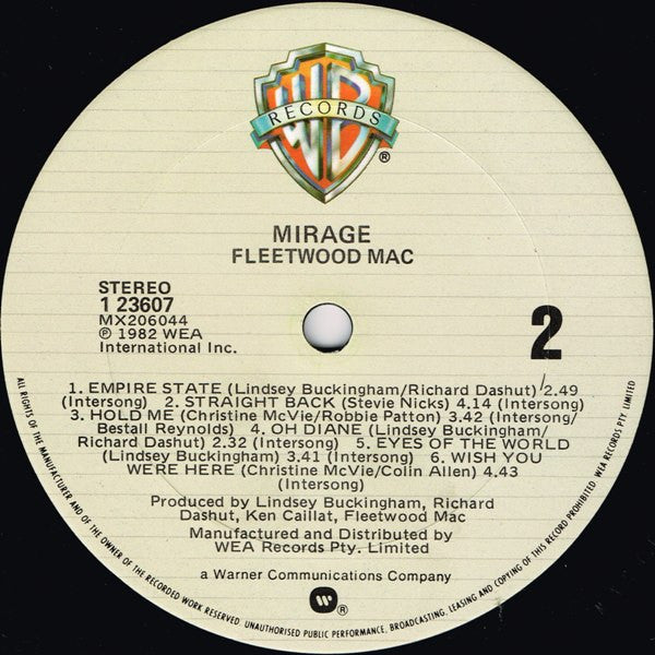 Fleetwood Mac : Mirage (LP, Album)