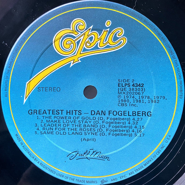 Dan Fogelberg : Greatest Hits (LP, Comp)