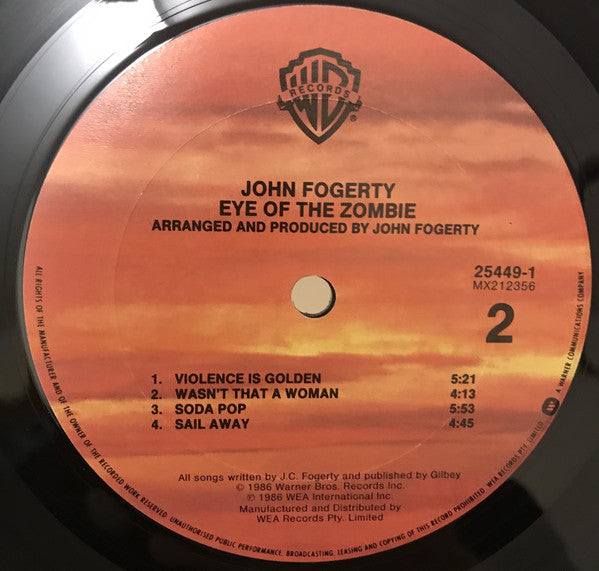 John Fogerty : Eye Of The Zombie (LP, Album)