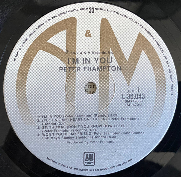 Peter Frampton : I'm In You (LP, Album)